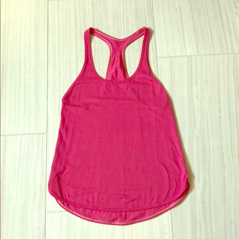 Lululemon pink 105 tank top size 2